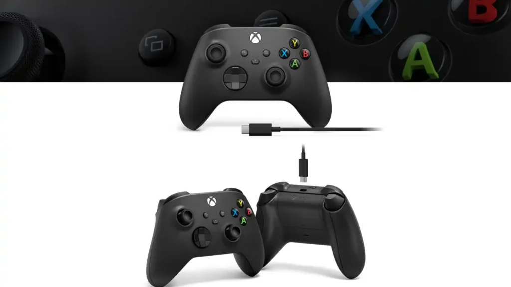 Xbox Wireless Controller + USB-C Cable (2025) – Carbon Black